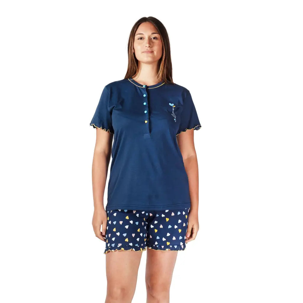 SG Pigiama donna CRAZY FARM morbido e caldo invernale manica lunga collo serafin SG Pigiama donna CRAZY FARM morbido e caldo invernale manica lunga collo serafin