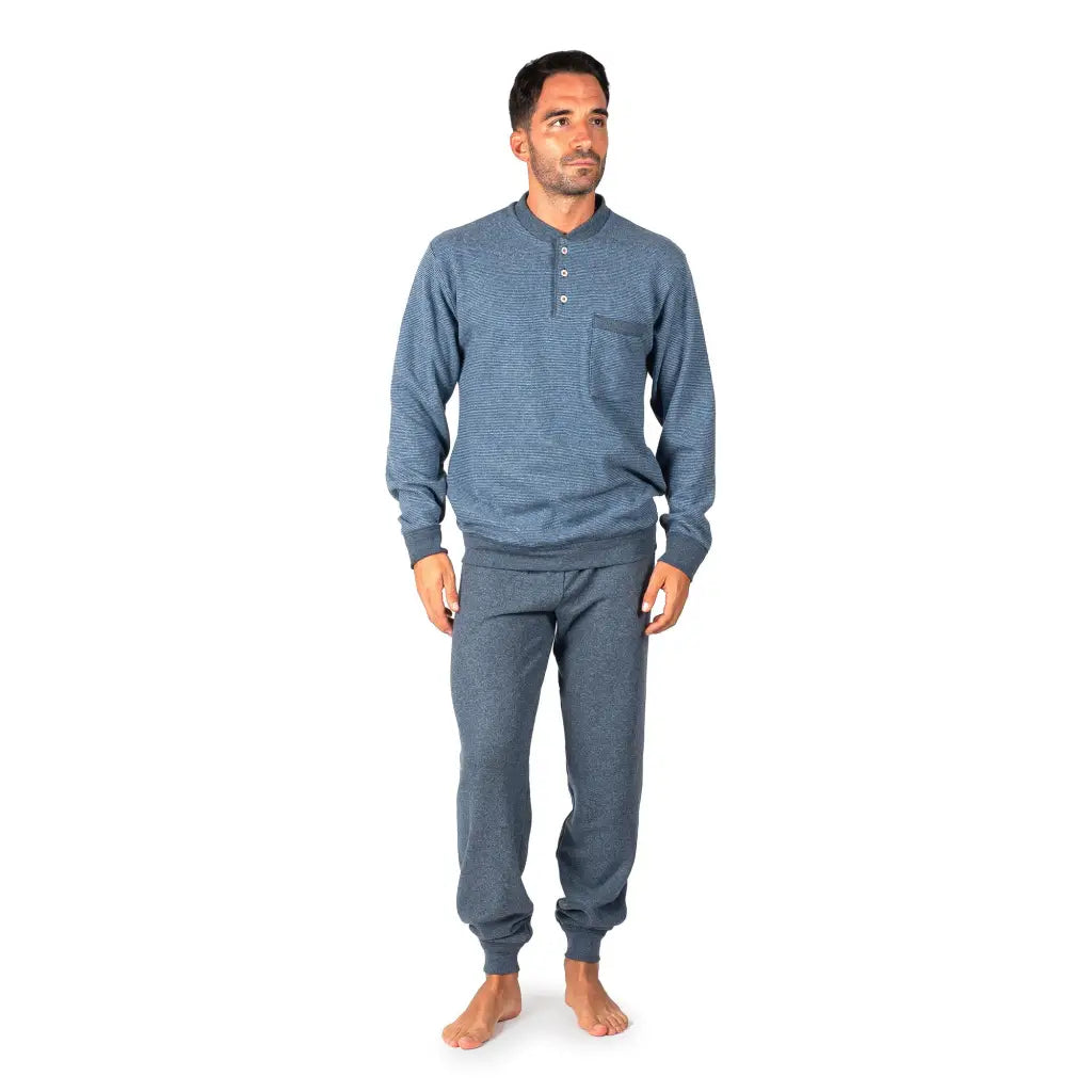 Pigiama Tuta Da Casa Cotone Caldo Cotone Pigiami Invernali Pile