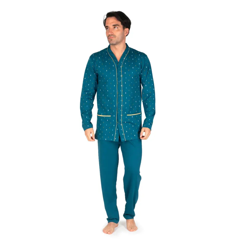 Pigiama Uomo Diplomat Manica Lunga - Cotone Comodo, Modello New Art WO501 - Foto 7