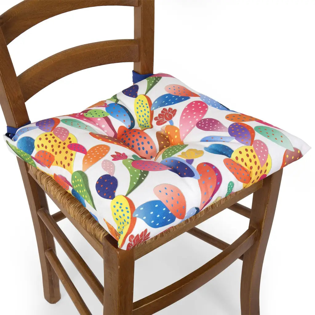 ZITA DEL FORTE  Set 2 cuscini per sedie da cucina in tessuto antimacchia  Ester di Zita del Forte – Mariotti Lab Digital Store