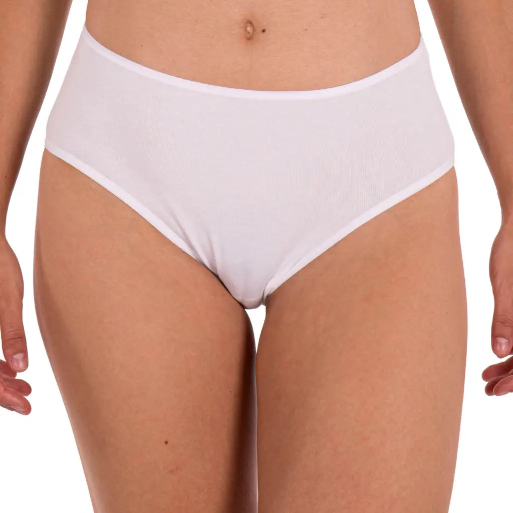 Slip donna a vita alta in cotone organico elastici