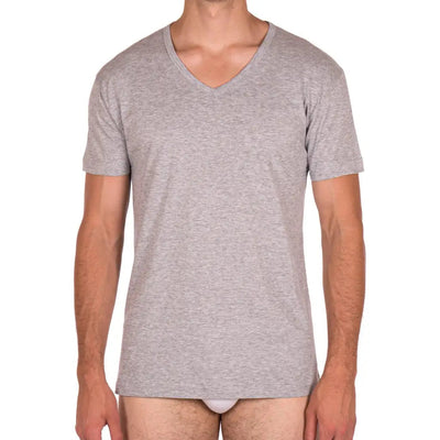 RAGNO | T - Shirt uomo mezza manica con scollo a V in 100%