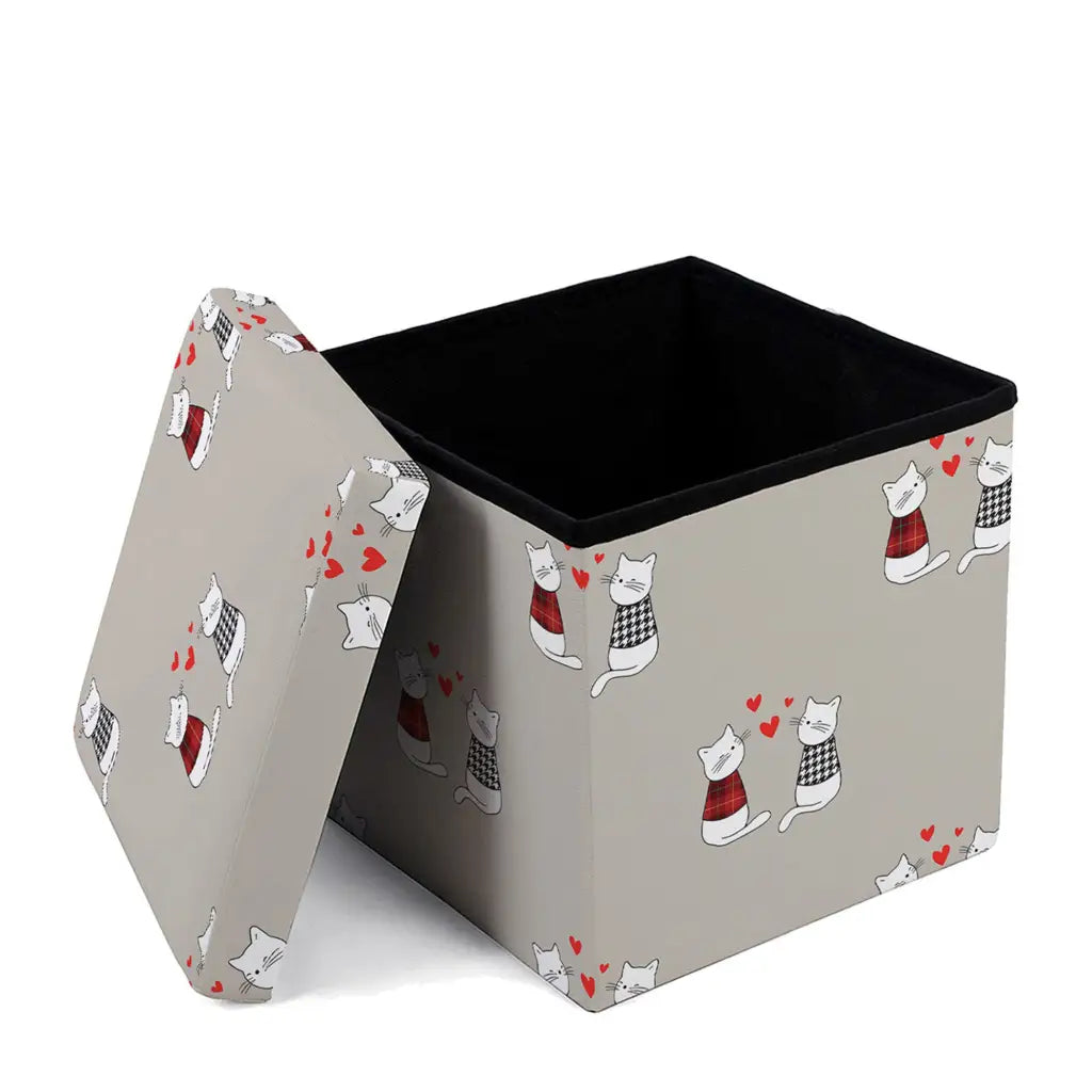 DAUNEX  Cubo contenitore richiudibile in fantasia Mici – Mariotti Lab  Digital Store