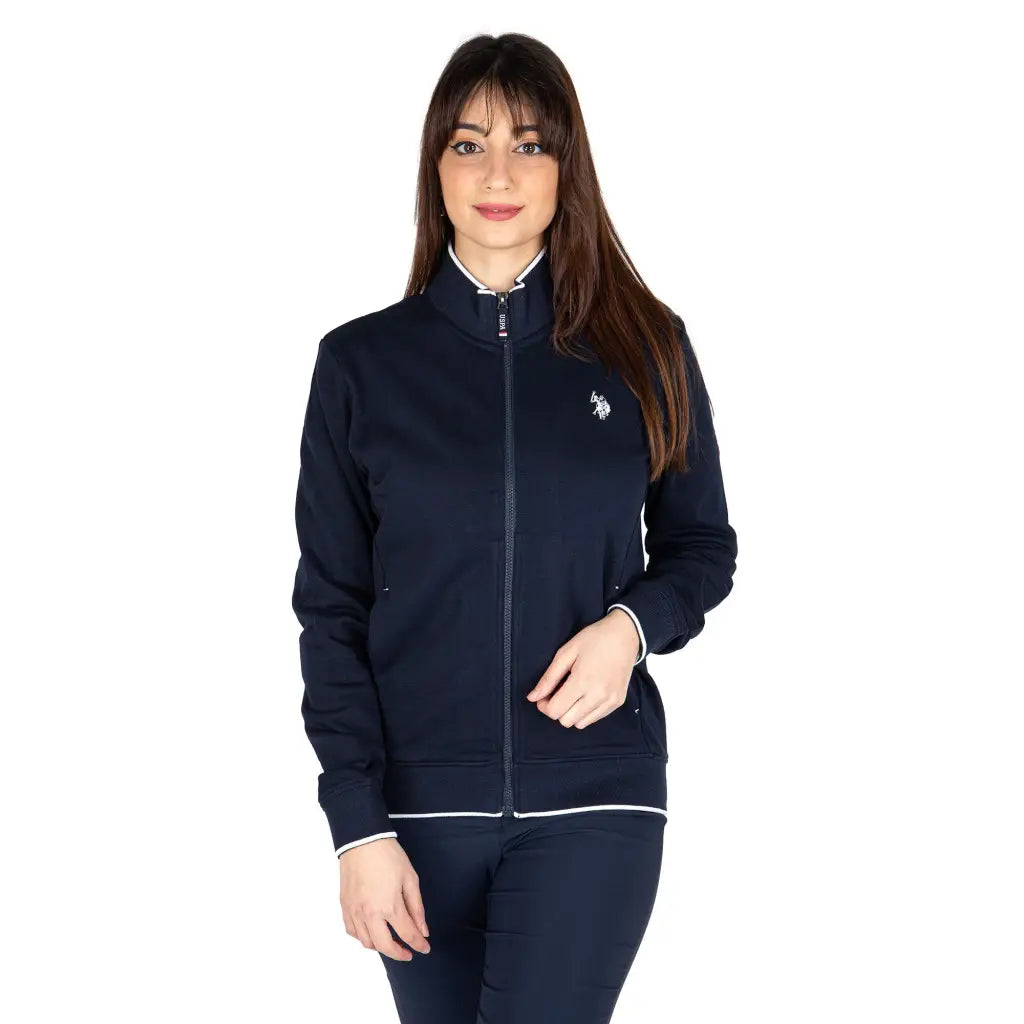 Giacca sportiva donna leggera a manica lunga con zip senza cappuccio Kari Polo