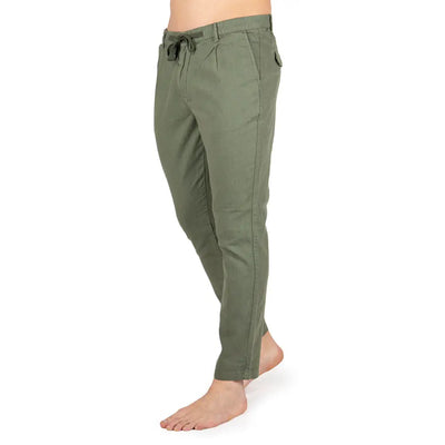 DATCH | Pantalone lungo uomo in lino con culisse | Datch