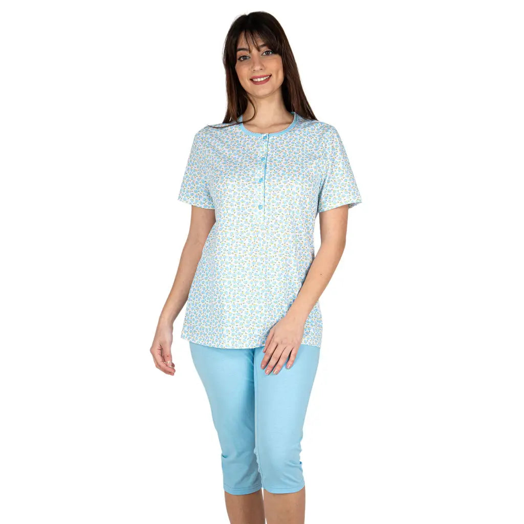 Pigiama Estivo Pigiama Donna Mezze Maniche Pigiama Donna Due Pezzi