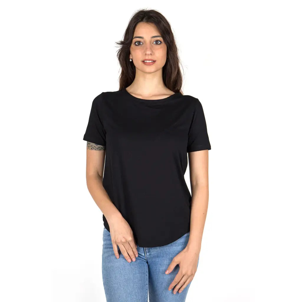 MARIOTTI LAB | T-shirt donna a mezza manica paricollo