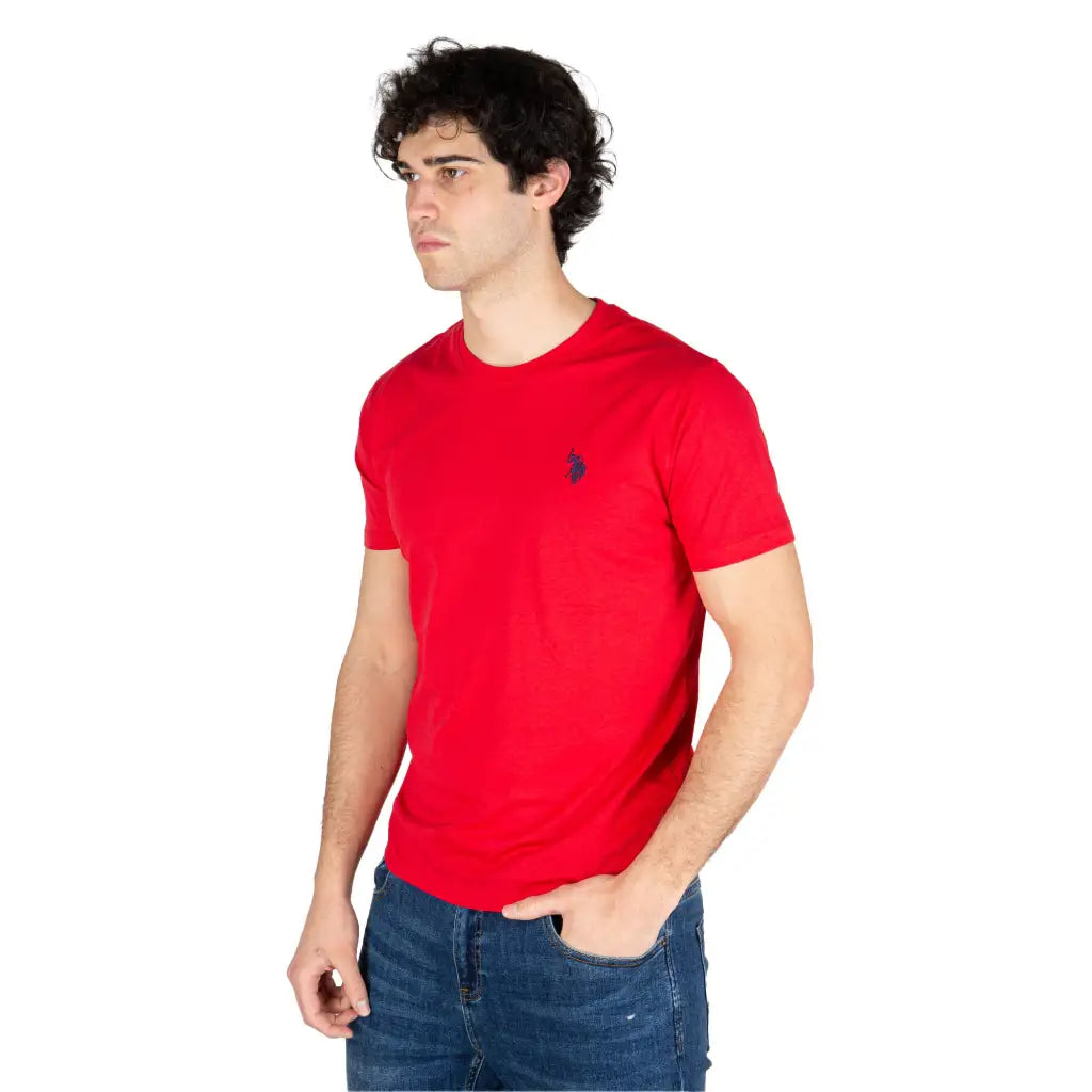 U.S. POLO ASSN. | T - shirt uomo a mezza manica paricollo