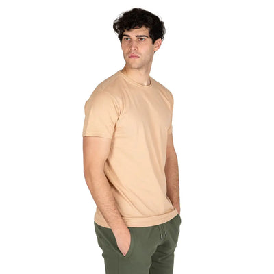DATCH | T-shirt uomo paricollo a mezza manica in cotone