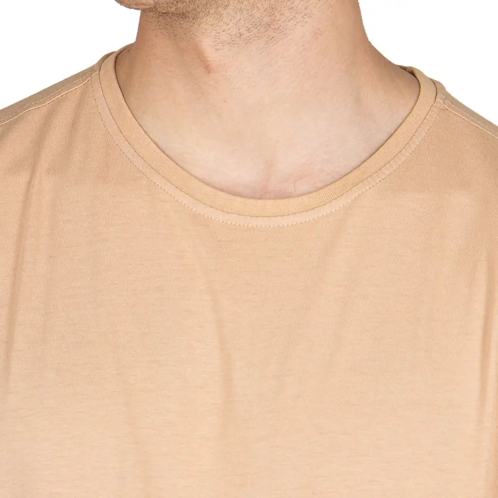 DATCH | T-shirt uomo paricollo a mezza manica in cotone
