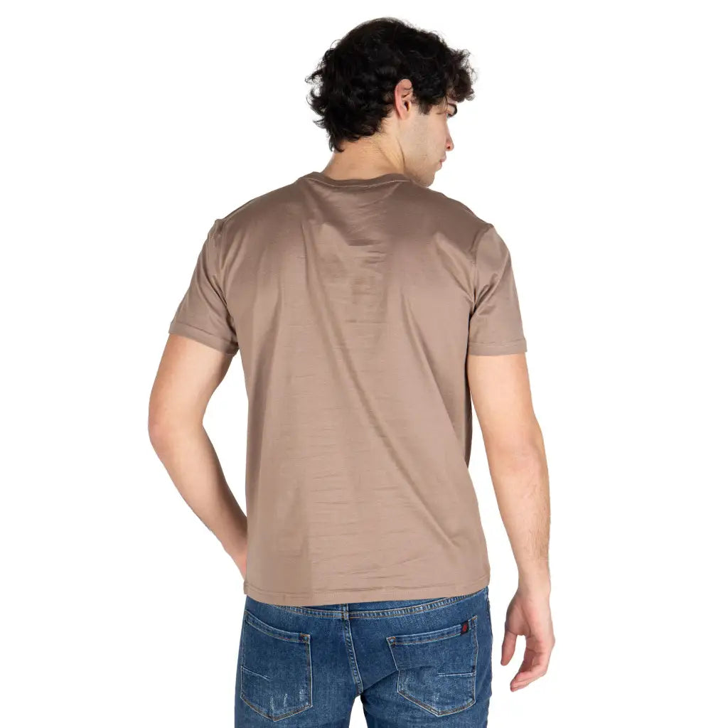 DATCH | T - shirt uomo paricollo a mezza manica in cotone