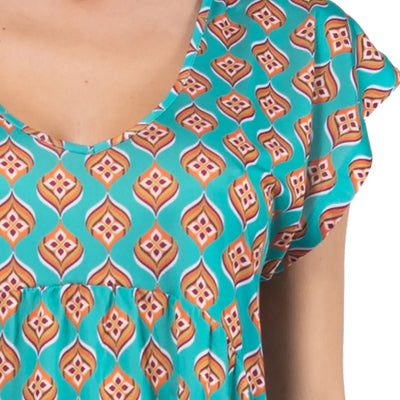 VERDISSIMA | Abito donna a mezza manica con scollo a V