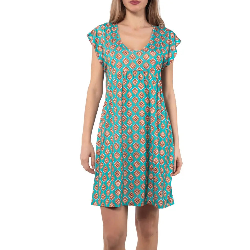 VERDISSIMA | Abito donna a mezza manica con scollo a V