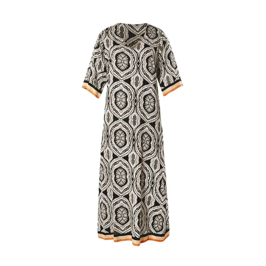 VERDISSIMA | Abito lungo donna Jaipur con manica a 3/4