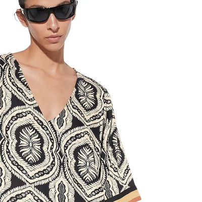 VERDISSIMA | Abito lungo donna Jaipur con manica a 3/4
