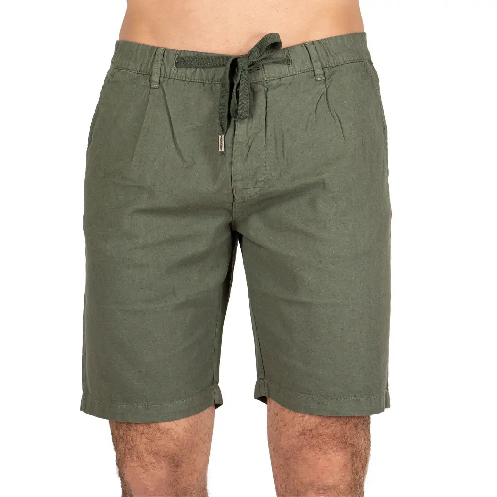 DATCH | Bermuda uomo in lino con culisse in vita | Datch