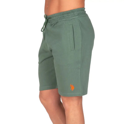 U.S. POLO ASSN. | Bermuda uomo sportivo in cotone garzato