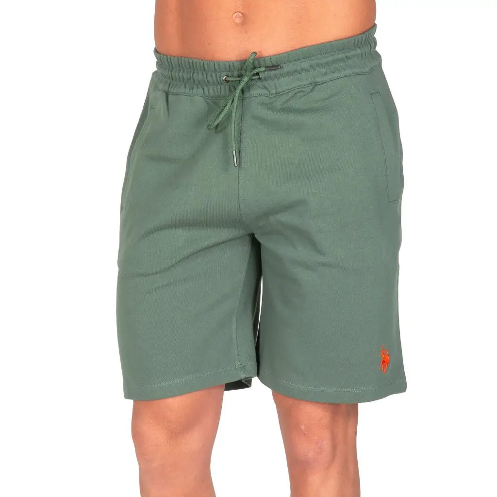 U.S. POLO ASSN. | Bermuda uomo sportivo in cotone garzato