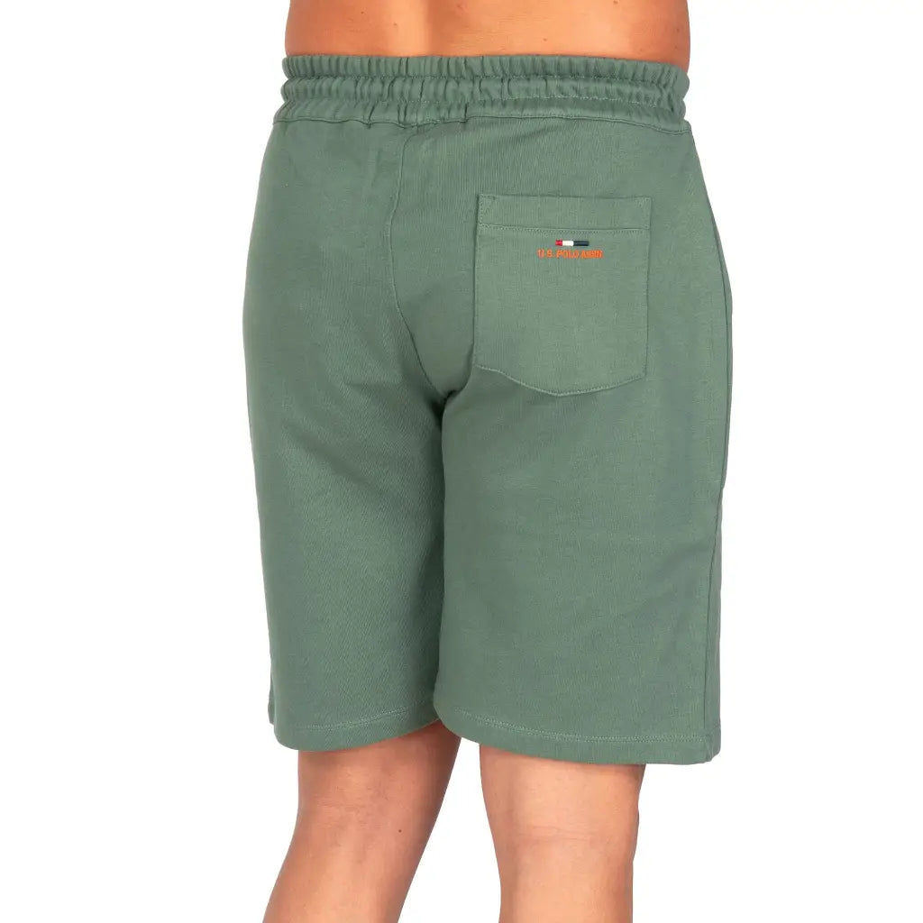 U.S. POLO ASSN. | Bermuda uomo sportivo in cotone garzato