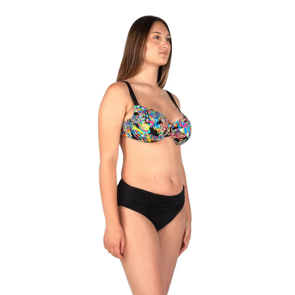 Giadamarina bikini con ferretto senza imbottitura e slip alto