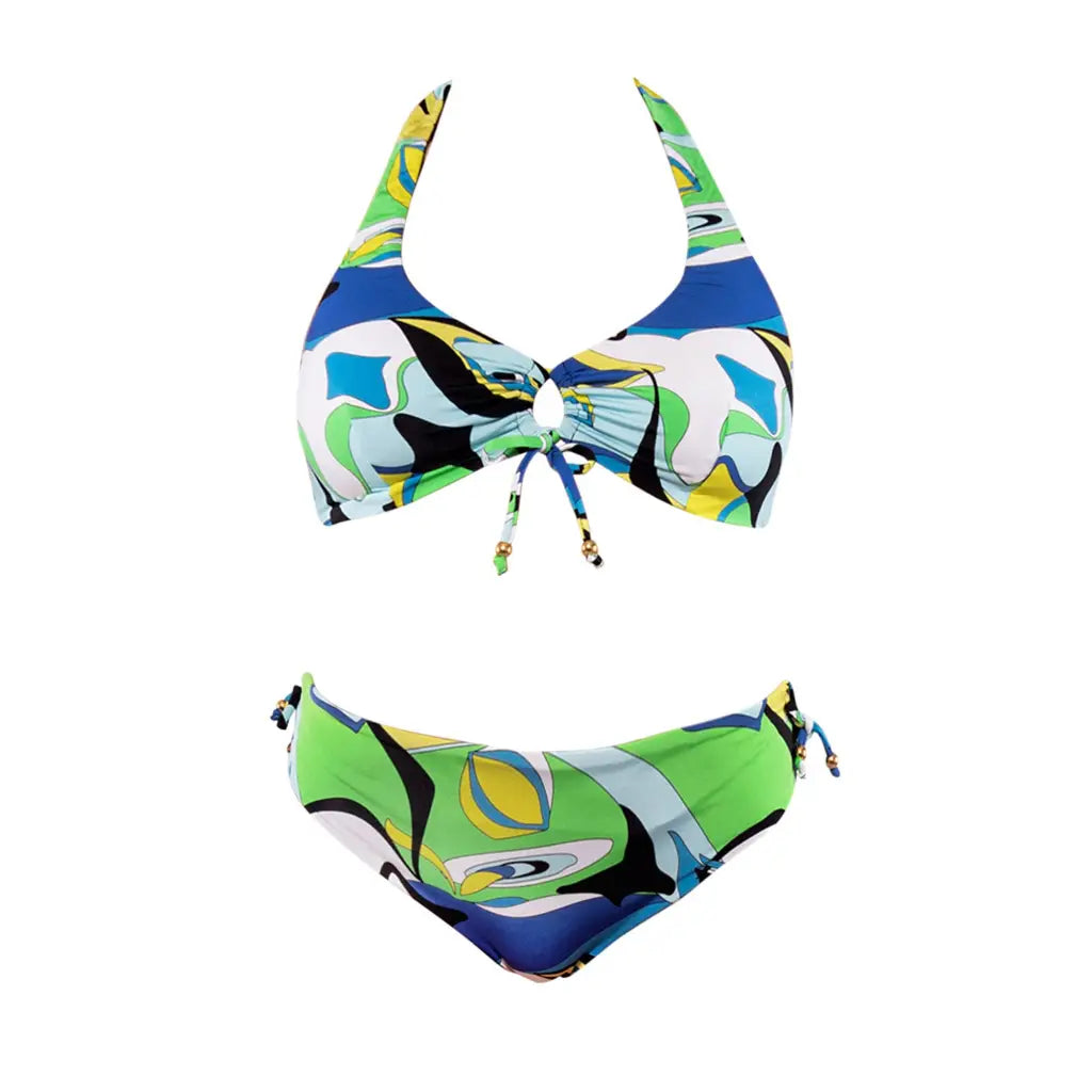 VERDISSIMA | Bikini donna a triangolone alto e slip