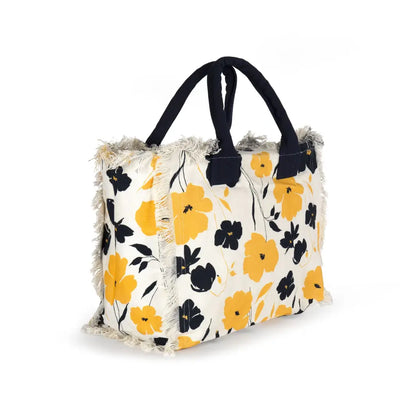 MARYPLAID - MARYHOME | Borsa in canvas in fantasia floreale