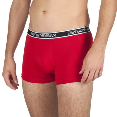 EMPORIO ARMANI | Boxer in cotone elasticizzato con elastico