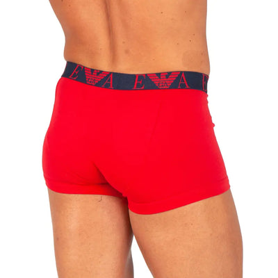 EMPORIO ARMANI | BOXER IN COTONE ELASTICIZZATO CON ELASTICO