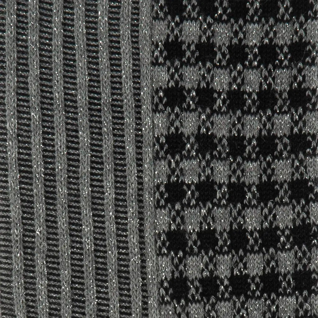 GALLO | Calzino corto donna in cotone in fantasia twin rib