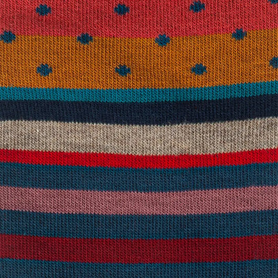 GALLO | Calzino lungo donna in caldo cotone in fantasia Mix