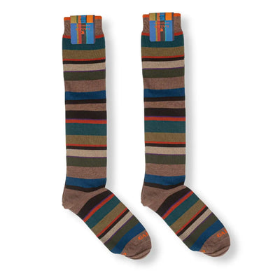 GALLO | Calzino lungo donna in caldo cotone Righe