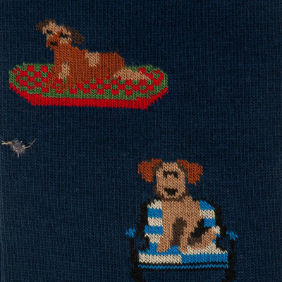 GALLO | Calzino lungo uomo in caldo cotone Cagnolini | Gallo