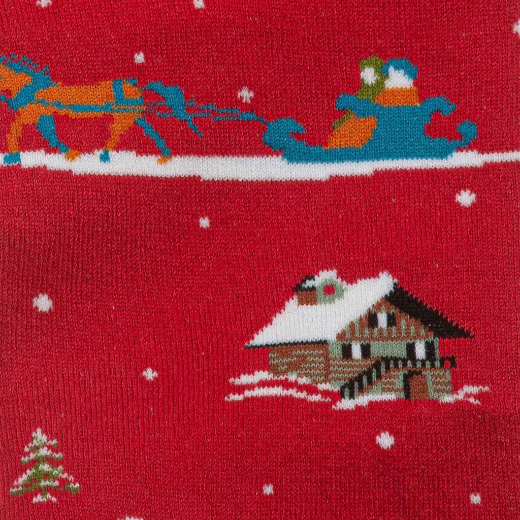 GALLO | Calzino lungo uomo in caldo cotone Natale | Gallo