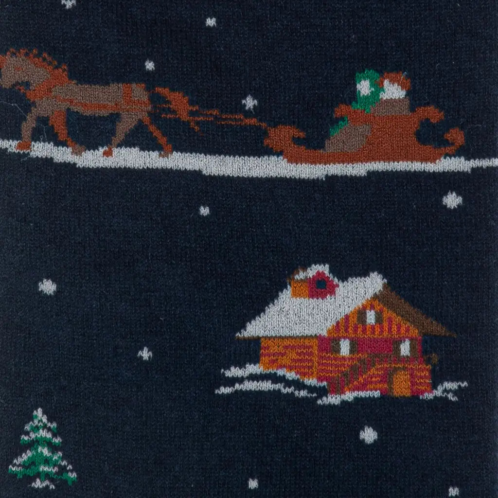 GALLO | Calzino lungo uomo in caldo cotone Natale | Gallo