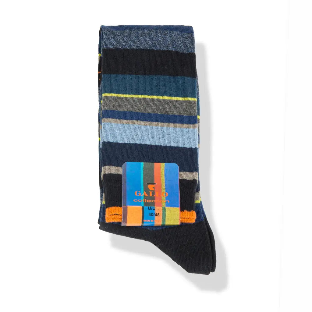 GALLO | Calzino lungo uomo in fantasia Riga Multicolor in