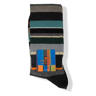 GALLO | Calzino lungo uomo in fantasia Riga Multicolor in
