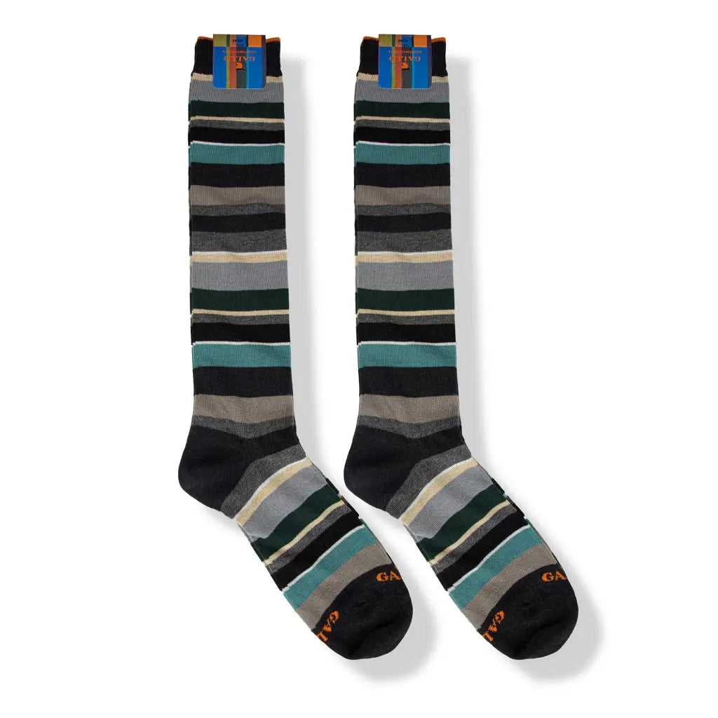 GALLO | Calzino lungo uomo in fantasia Riga Multicolor in