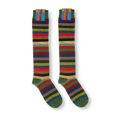 GALLO | Calzino lungo uomo in fantasia Riga Multicolor