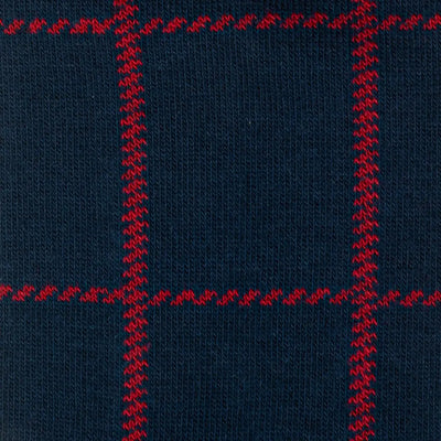 GALLO | Calzino uomo lungo in caldo cotone Window Pane