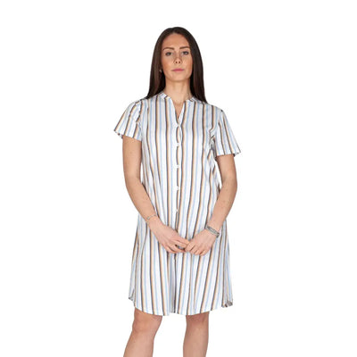 LINCLALOR | Camicia da notte a mezza manica aperta davanti