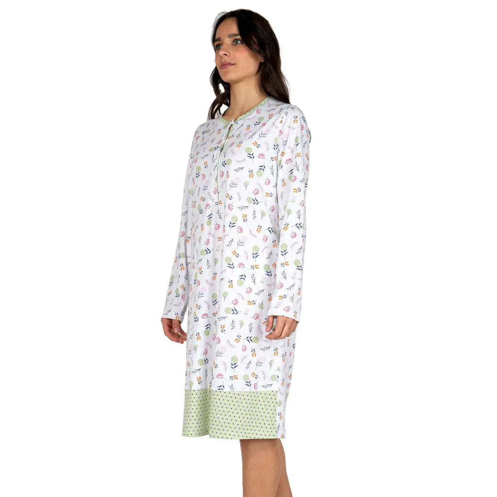 LINCLALOR | Camicia da notte a serafino a manica lunga