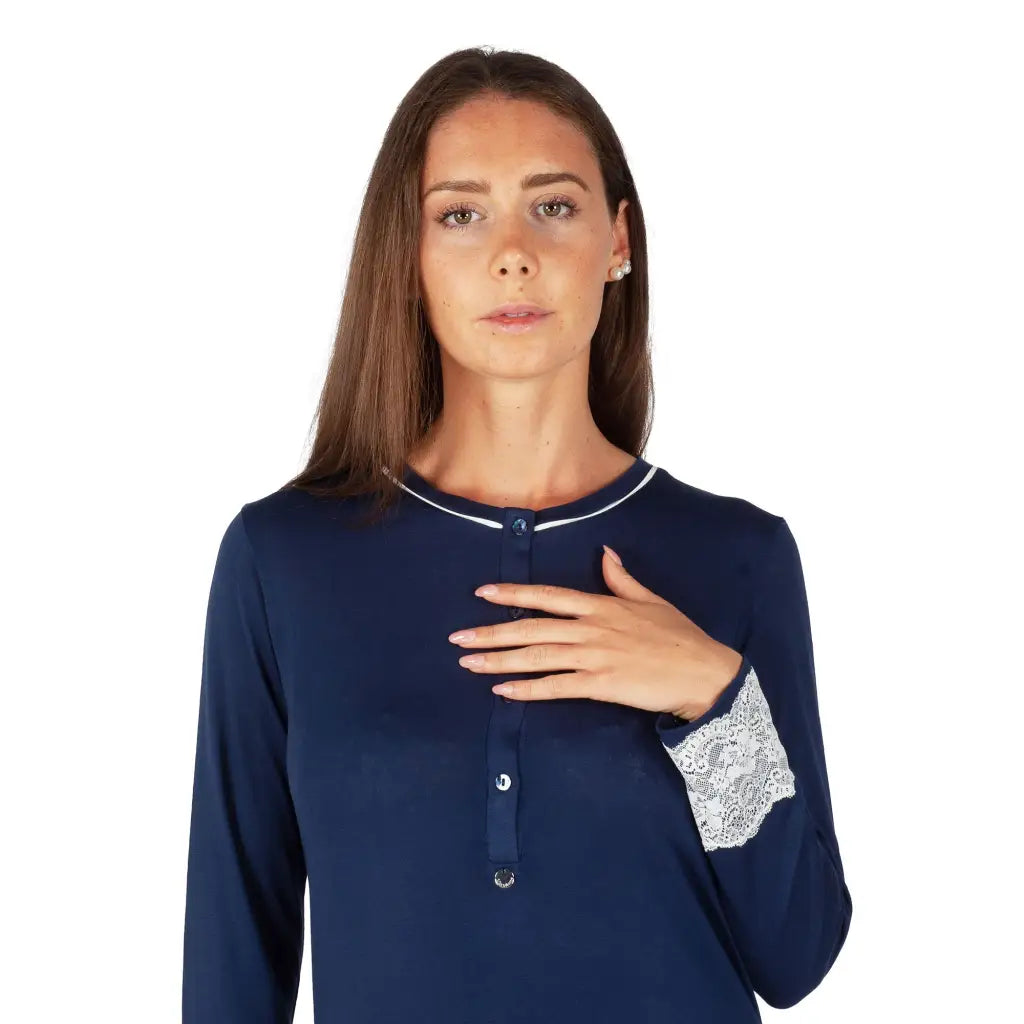 MARYPLAID - MARYHOME | Camicia da notte donna a serafino