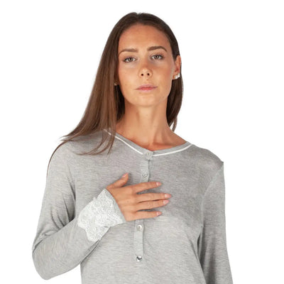 MARYPLAID - MARYHOME | Camicia da notte donna a serafino