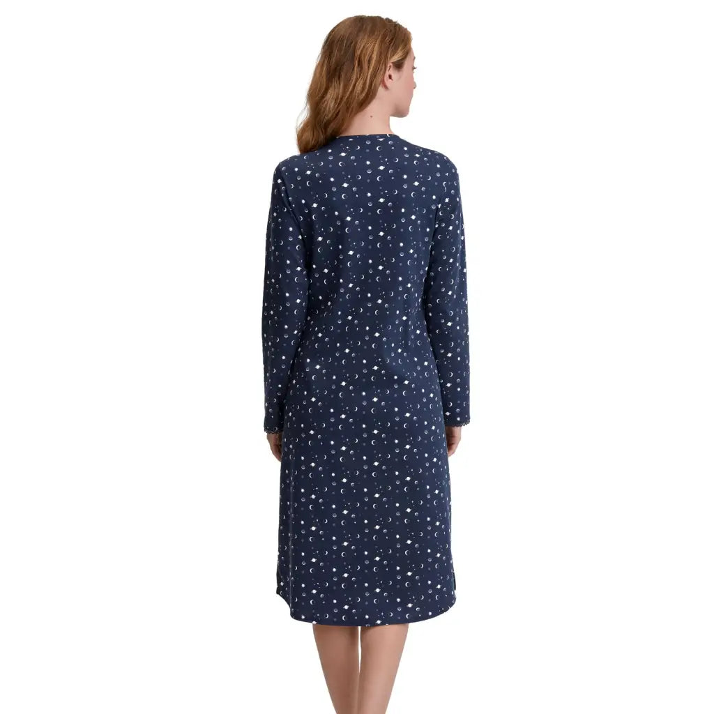 CALIDA | Camicia da notte donna a serafino a mancia lunga