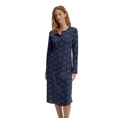 CALIDA | Camicia da notte donna a serafino a mancia lunga