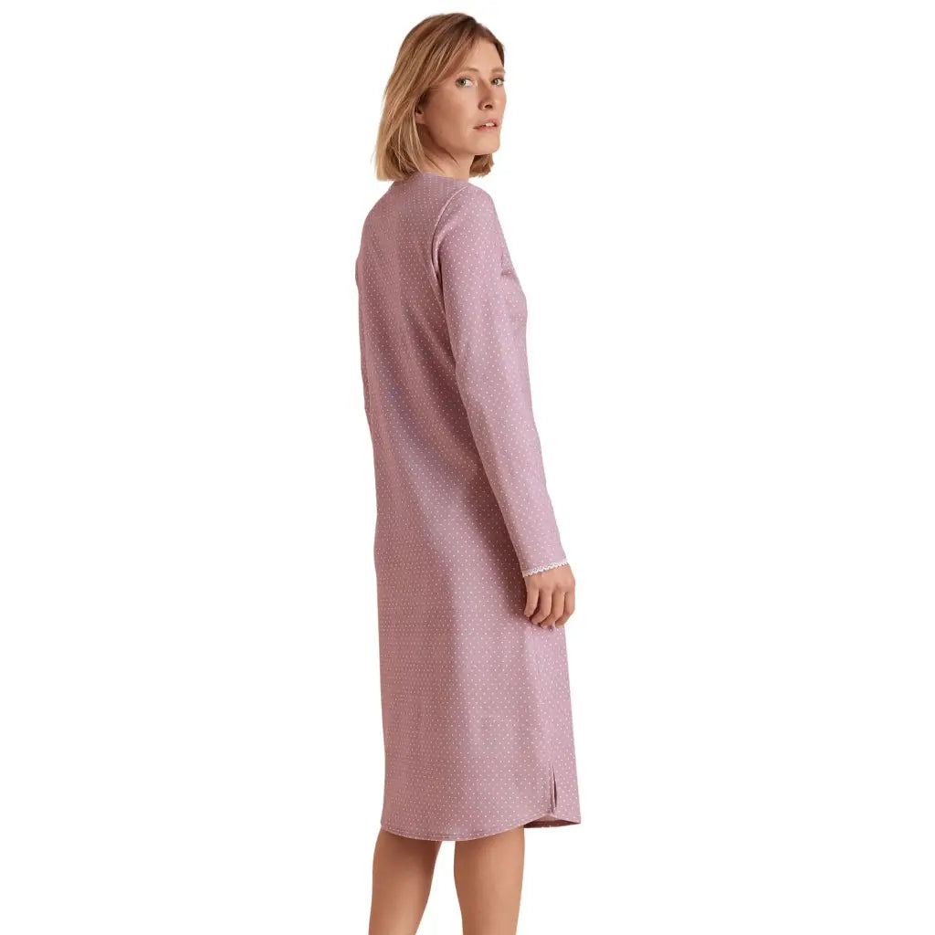 CALIDA | Camicia da notte donna a serafino a mancia lunga