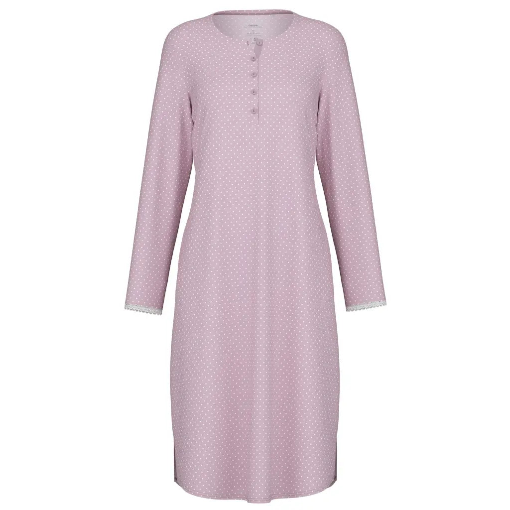CALIDA | Camicia da notte donna a serafino a mancia lunga