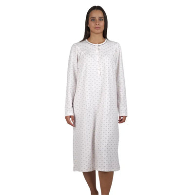 LINCLALOR | Camicia da notte donna a serafino manica lunga