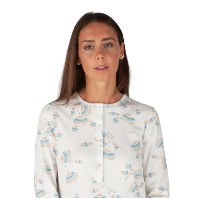 LINCLALOR | Camicia da notte donna a serafino a manica