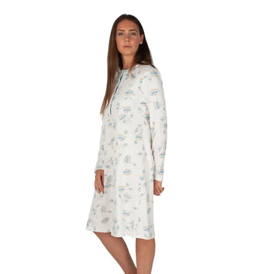 LINCLALOR | Camicia da notte donna a serafino a manica
